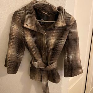 Plaid coat for sale!